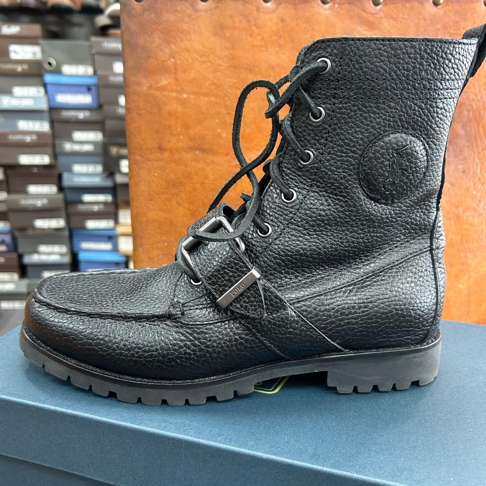 Polo by Ralph Lauren Black Leather Men's Boots